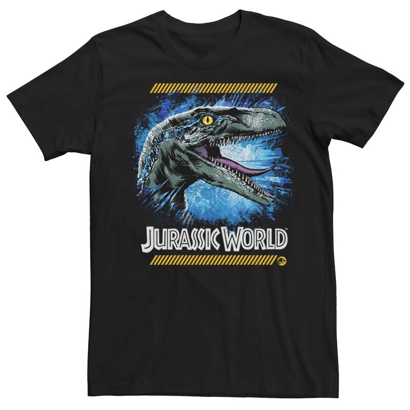 アニメ人となり メンズ トップス ティーシャツ Licensed Character Men\u0027s Jurassic World Two Blue Raptor Tee Black 黒いこと トップス-Tシャツ・カットソー-メンズファッション