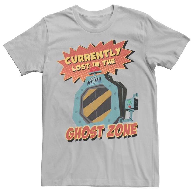 アニメ人となり メンズ トップス ティーシャツ Licensed Character Men\u0027s Nickelodeon Danny Phantom Tee Silver しろがね色 Tシャツ・カットソー-メンズファッション