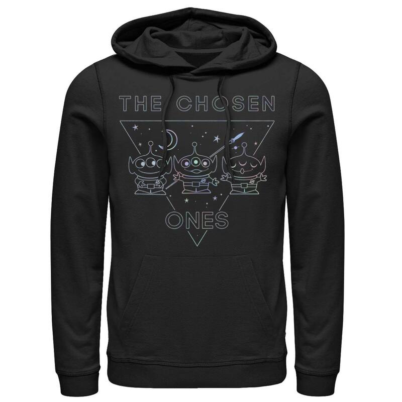 ディズニー ピクサー メンズ アウター パーカー・スウェット Disney / Pixar Toy Story Men Rainbow Aliens The Chosen Ones Hoodie Black ブラック