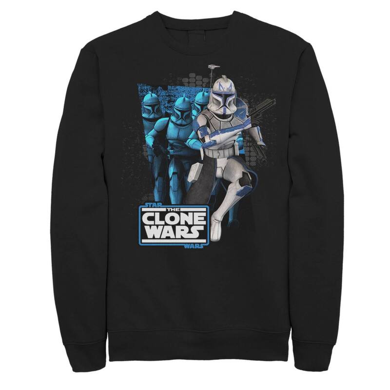 スター ウォーズ メンズ アウター パーカー・スウェット シャツ キャップ Men'star Wars: The Clone Wars Clone Captain Rex Mashup Sweatshirt Black ブラック