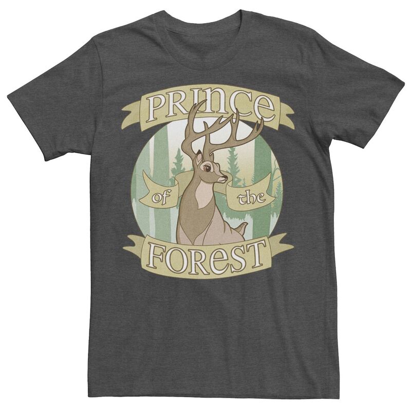 ウォルトディズニー メンズ トップス ティーシャツ Disney\u0027s Bambi Prince Of The Forest Men\u0027s Tee Charcoal Heather 暗灰色 トップス-Tシャツ・カットソー-メンズファッション