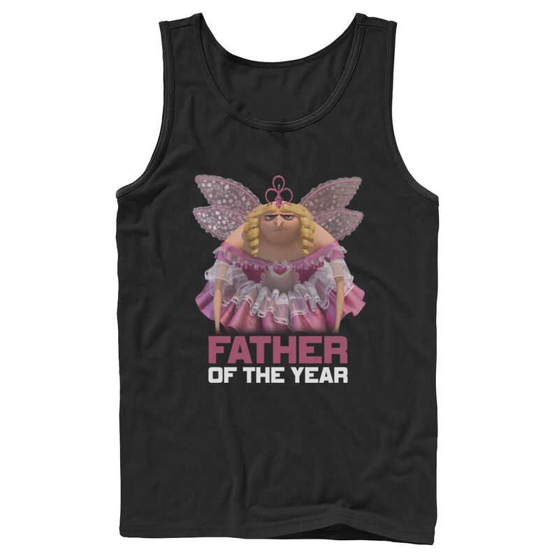 アニメキャラクター メンズ トップス Tシャツ ミニ Licensed Character Men's Despicable Me Minions Gru Fairy Father Tank Top Black ブラック