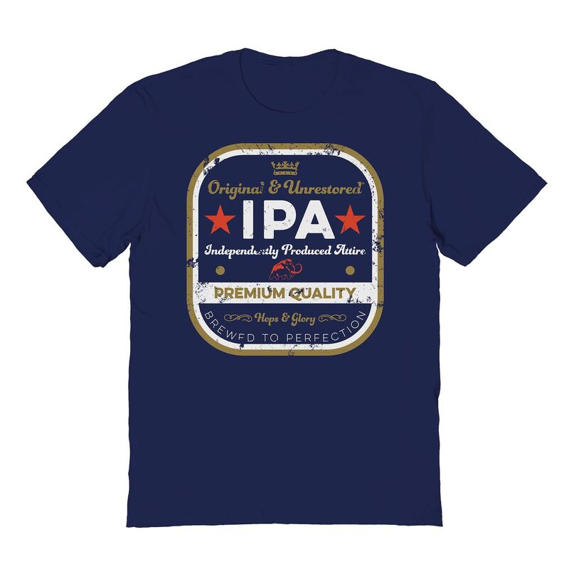 アニメ人となり メンズ トップス ティーシャツ グラフィック Licensed Character Men\u0027s Original \u0026 Unrestored IPA Graphic Tee Navy 米国海軍 Tシャツ・カットソー-メンズファッション