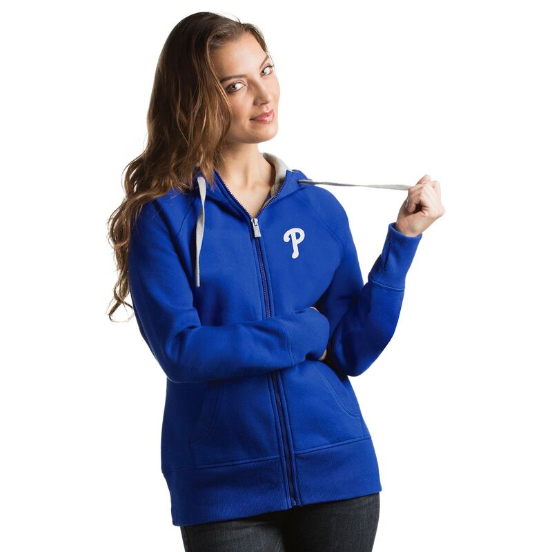 アンティグア レディース アウター パーカー・スウェット Women\u0027s Antigua Philadelphia Phillies Victory Hoodie Phl Blue 青み