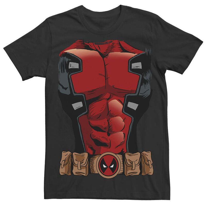 アニメ人となり メンズ トップス ティーシャツ Licensed Character Men\u0027s Deadpool Armour Tee Black 黒いこと メンズファッション-Tシャツ・カットソー-トップス
