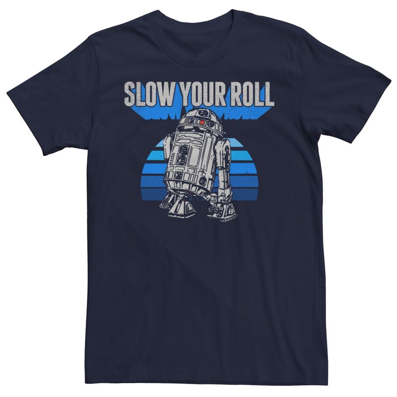 はやりっ児 ウォーズ メンズ トップス ティーシャツ Men\u0027star Wars R2-D2 Slow Youroll Tee Navy 米国海軍 Tシャツ・カットソー-メンズファッション-トップス