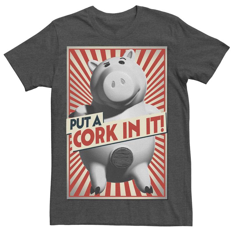 ウォルトディズニー ピクサー メンズ トップス ティーシャツ Disney / Pixar Men\u0027s Disney/Pixar Toy Story Put A Cork In Itee Black 黒いこと トップス-Tシャツ・カットソー-メンズファッション
