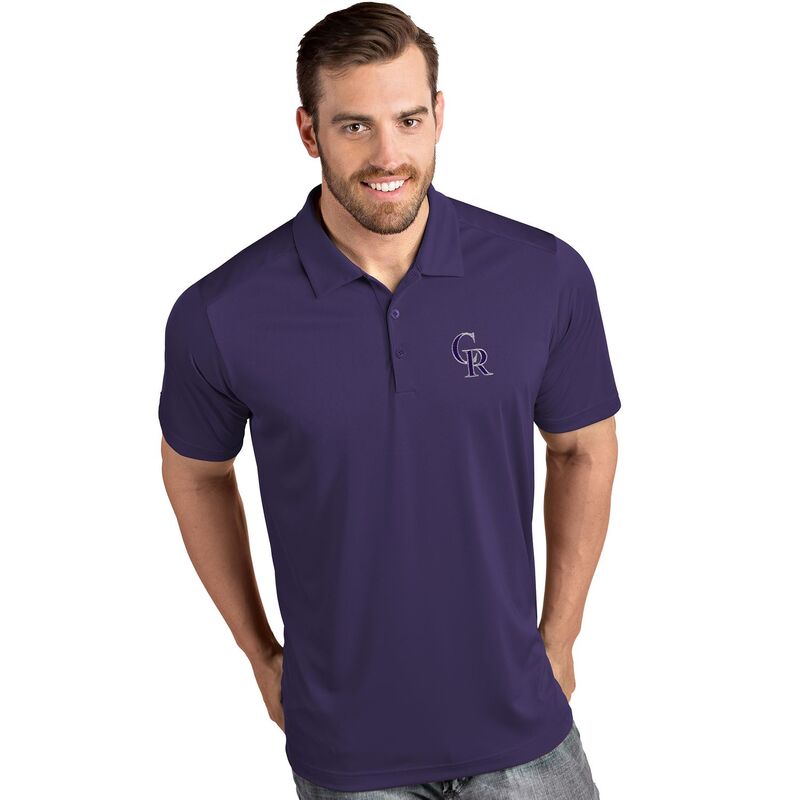アンティグア メンズ トップス プルオーバー スポーツシャツ Men\u0027s Antigua Colorado Rockies Tribute Polo Rck Purple パープル
