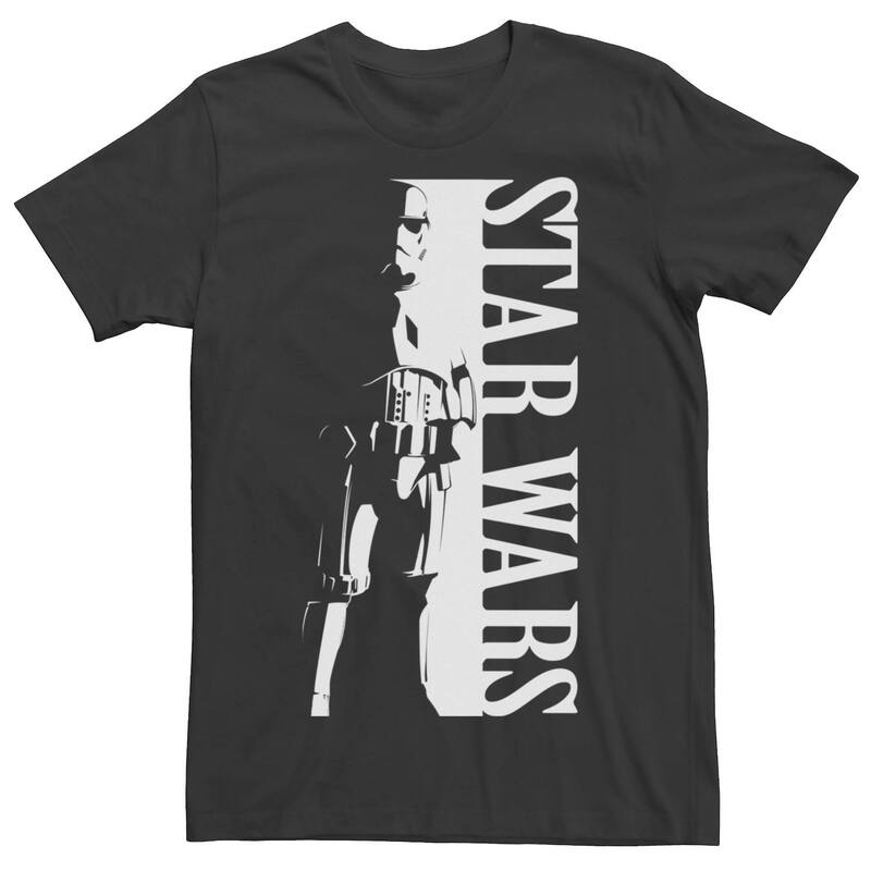 アニメキャラクター メンズ トップス Tシャツ Licensed Character Men'star Warstormtrooper Splitee Black ブラック