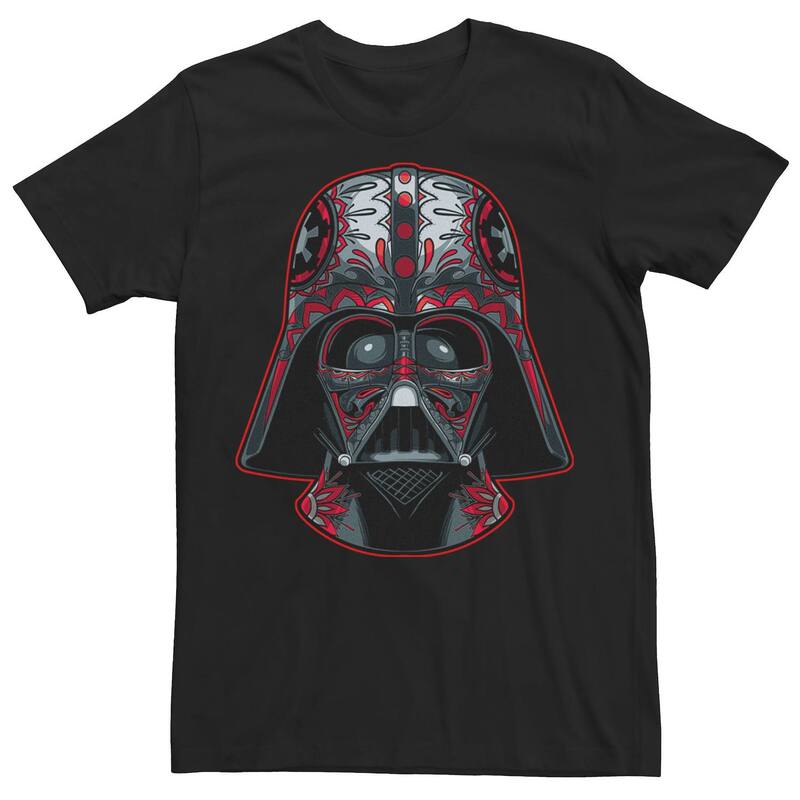スター ウォーズ メンズ トップス Tシャツ グラフィック Men'star Wars Darth Vader Painted Helmet Graphic Tee Black ブラック