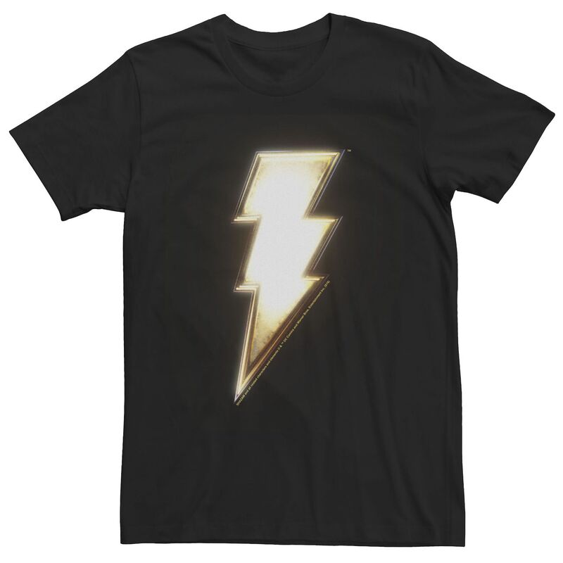 アニメキャラクター メンズ トップス Tシャツ Licensed Character Men'shazam Chest Emblem Tee Black ブラック