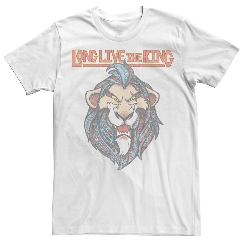 ウォルトディズニー メンズ トップス ティーシャツ Disney\u0027s The Lion Kingeometric Scar Long Live The King Men\u0027s Tee Natural トップス-Tシャツ・カットソー