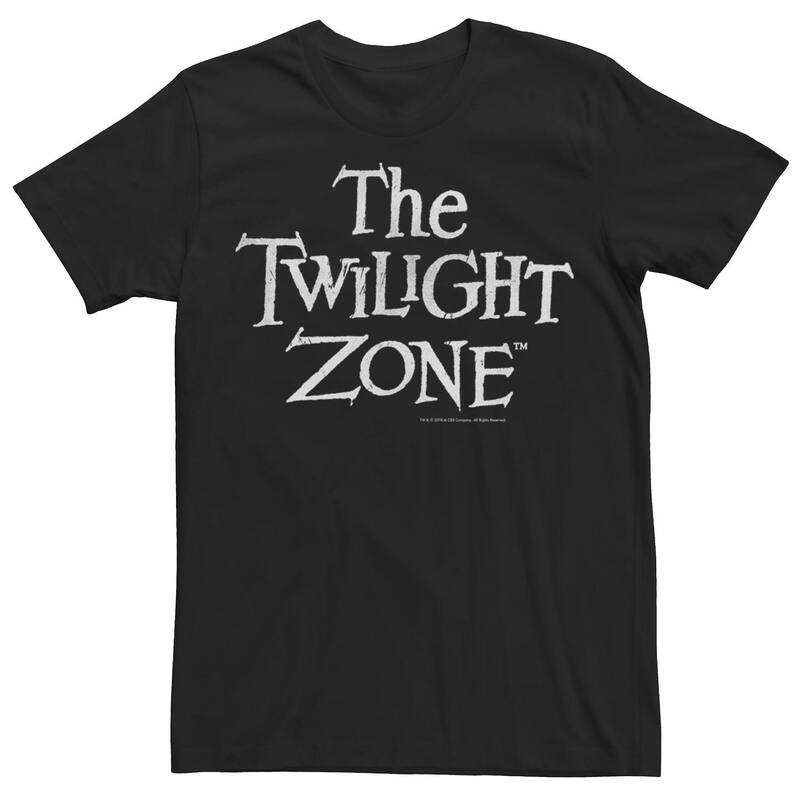 アニメ人となり メンズ トップス ティーシャツ Licensed Character Men\u0027s Twilight Zone Simple Title Tee Black 黒いこと Tシャツ・カットソー-トップス