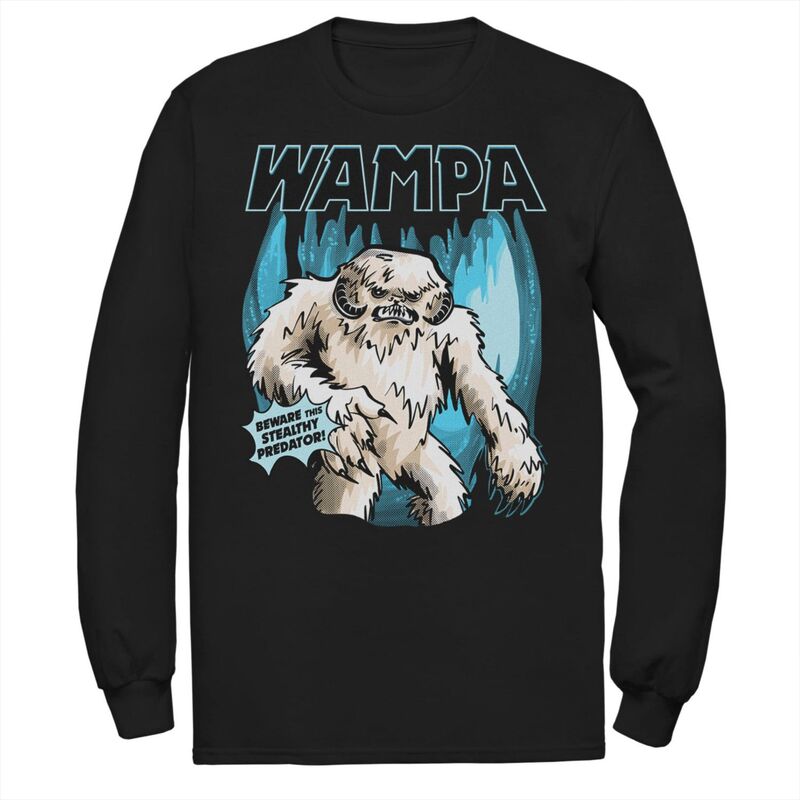 アニメキャラクター メンズ トップス Tシャツ Licensed Character Men'star Wars Wampa Beware Thistealthy Predator Tee Black ブラック