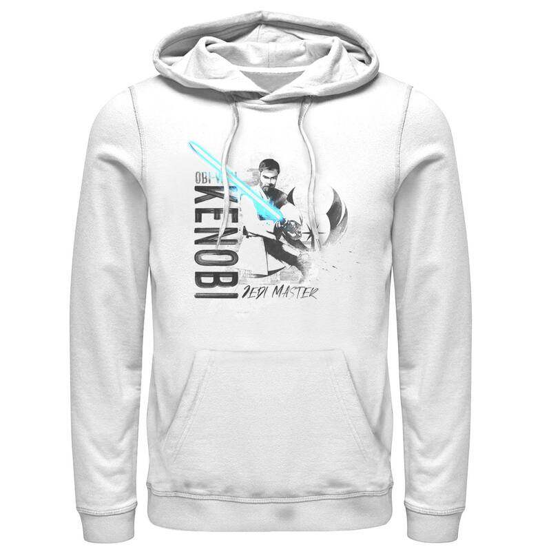 スター ウォーズ メンズ アウター パーカー・スウェット Men'star Wars The Clone Wars Obi-Wan Kenobi Portrait Hoodie White ホワイト｜ReVida 店 11,920円