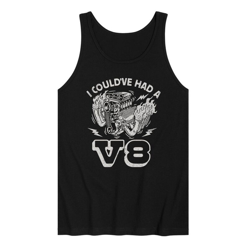 アニメキャラクター メンズ トップス Tシャツ Licensed Character Men's I Couldve Had A V8 Tank Top Black ブラック
