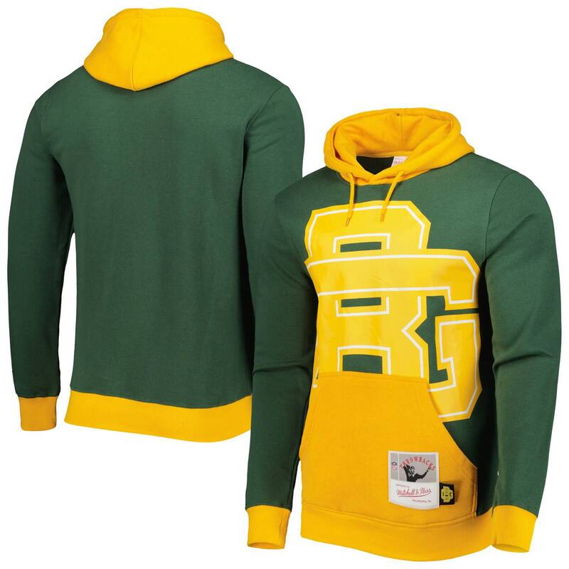 ミッチェル&ネス メンズ アウター パーカー・スウェット Men's Mitchell & Ness Green Bay Packers Big Face 5.0 Pullover Hoodie Pkr Green グリーン