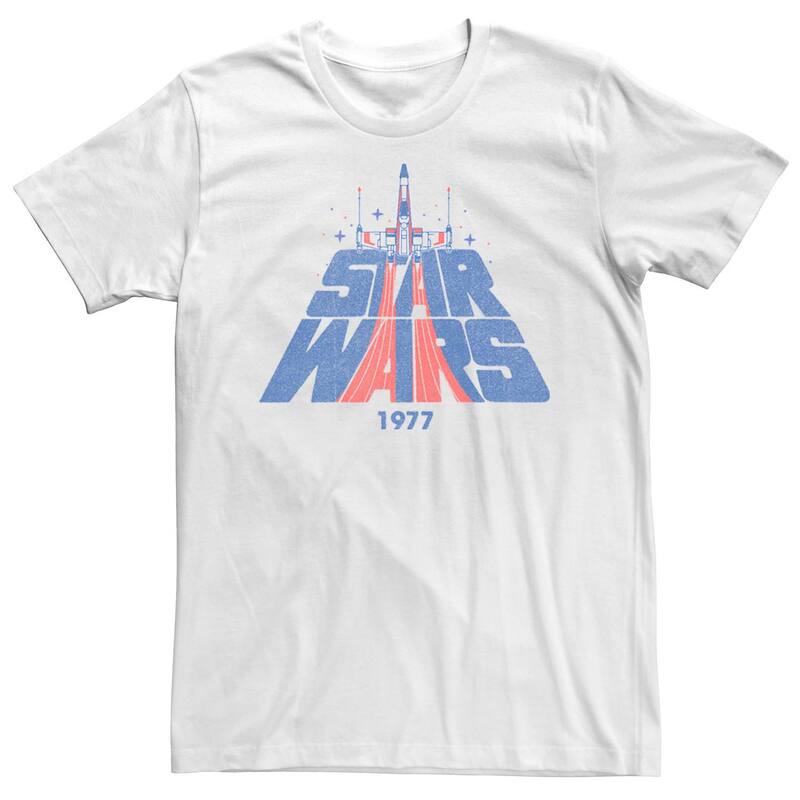 アニメ人となり メンズ トップス ティーシャツ ヴィンテージ ロゴタイプ グラフィック Licensed Character Men\u0027star Wars X-Wing Fighter Vintage Logo Graphic Tee White 白いこと トップス-メンズファッション