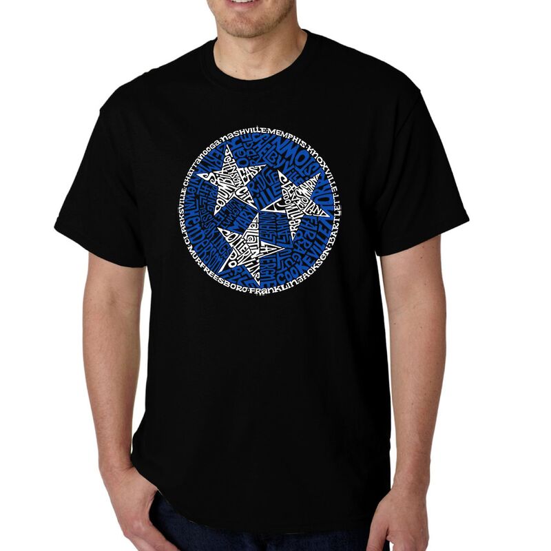 エルエーポップアート メンズ トップス Tシャツ LA Pop Artennessee Tristar - Men's Word Art-shirt Black ブラック