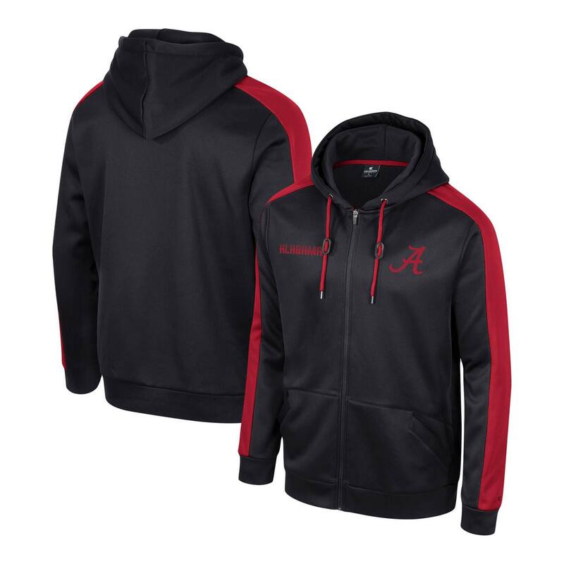 コロシアム メンズ アウター パーカー・スウェット Men's Colosseum Black Alabama Crimson Tide Reese Full-Zip Hoodie Ala Black ブラック