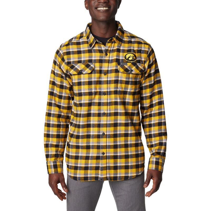 アンブランデッド メンズ トップス Tシャツ Unbranded Columbia Gold Iowa Hawkeyes Flare Gun Flannelong Sleeve Shirt Iwa Gold ゴールド
