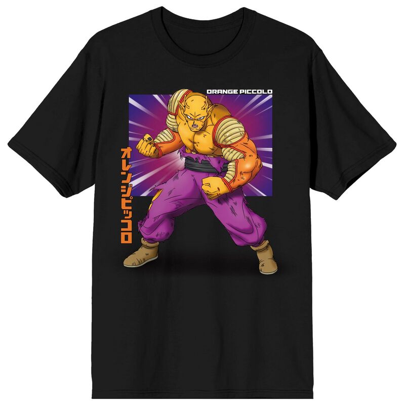 アニメキャラクター メンズ トップス Tシャツ グラフィック Licensed Character Men's Dragon Ball Super The Movie Orange Piccolo Graphic Tee Black ブラック