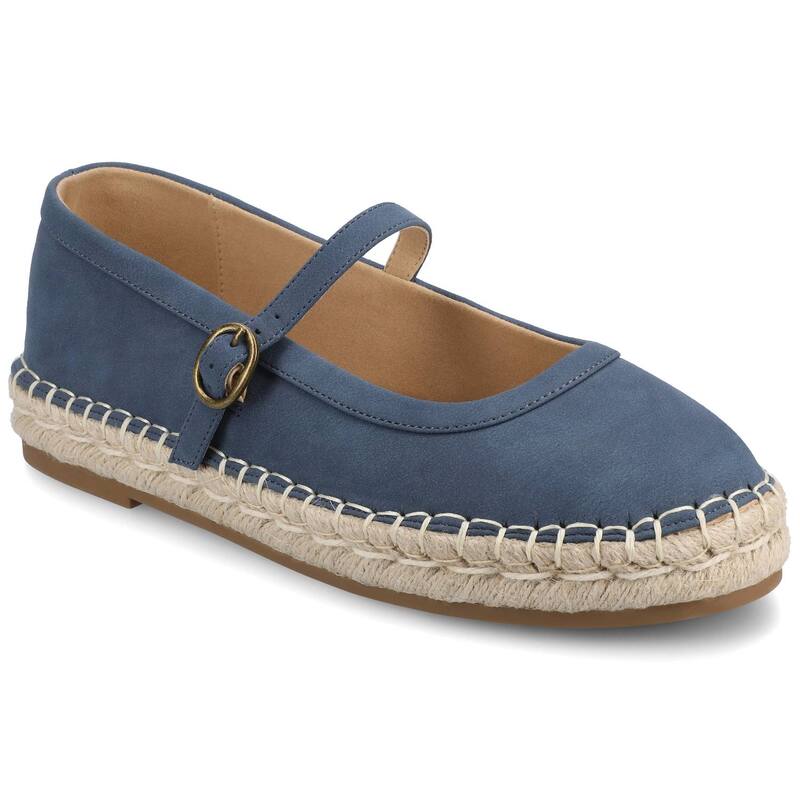 ジャーニー レディース シューズ サンダル Journee Kenzie Round Toespadrille Women's Mary Janes Denim デニム