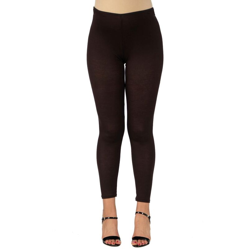 24 セブンコンフォート レディース ボトムス カジュアルパンツ アンクル レギンス マタニティ Maternity 24Seven Comfort Apparel Anklength Stretch Leggings Brown ブラウン
