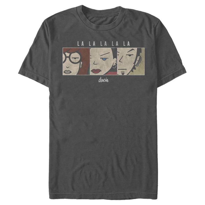 アニメ人となり メンズ トップス ティーシャツ グラフィック Licensed Character Men\u0027s Daria Trio Closeups Graphic Tee Charcoal 暗灰色 トップス-メンズファッション
