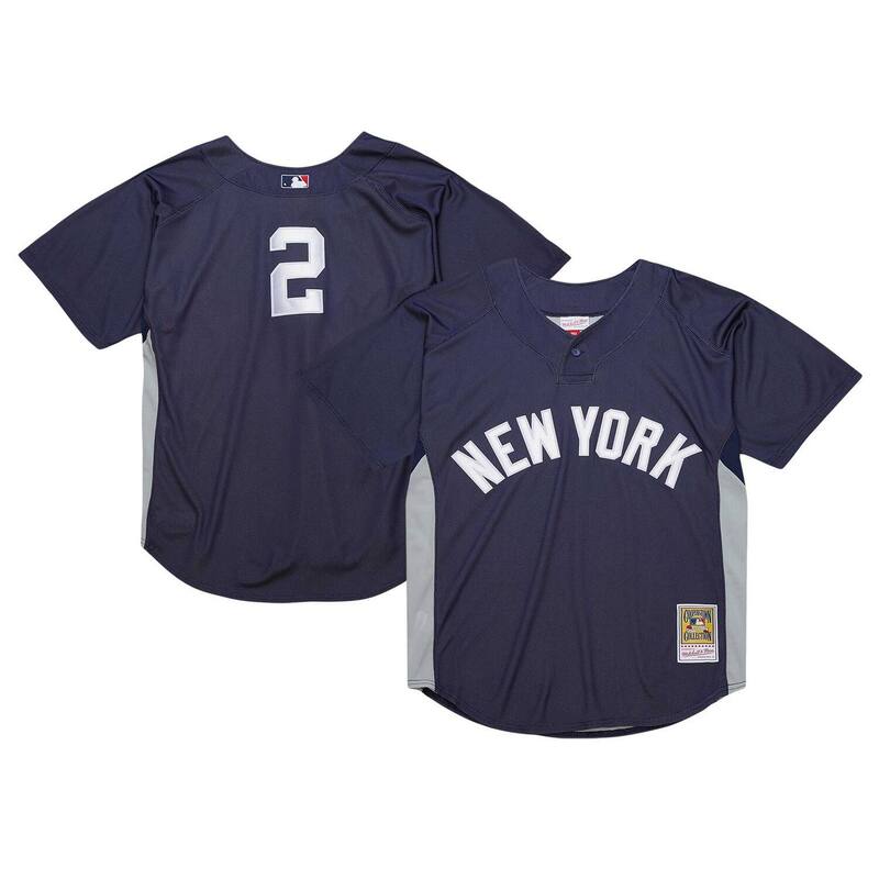 ミッチェル&ネス メンズ トップス Tシャツ ジャージー Men's Mitchell & Ness Derek Jeter Navy New York Yankees Cooperstown Collection Batting Practice Jerseynk Navy ネイビー|ReVida 店