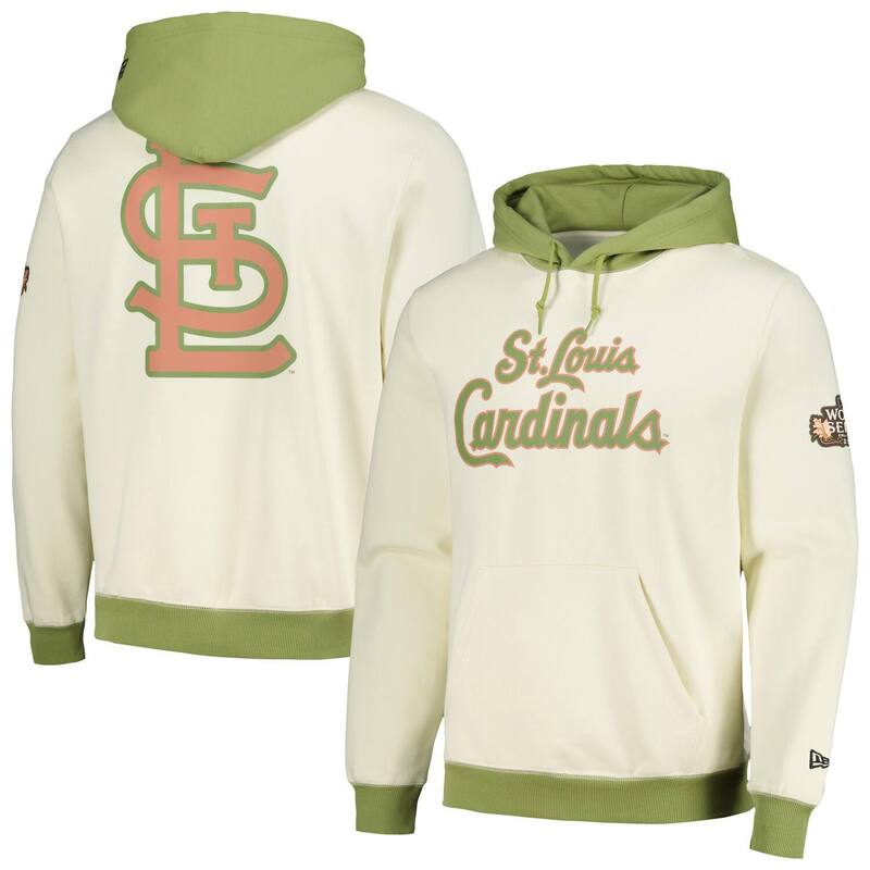 ニューエラ メンズ アウター パーカー・スウェット Men's New Era Cream/Green St. Louis Cardinals Color Popullover Hoodie Crd Beige ベージュ 19,786円