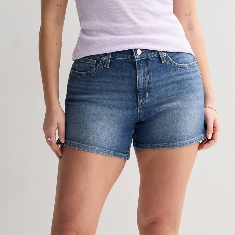 ソノマ レディース ボトムス ハーフパンツ・ショーツ ショートパンツ デニム Womenonoma Goods For Life Curvy Mid Rise Denim Shorts Blue Wash ブルー