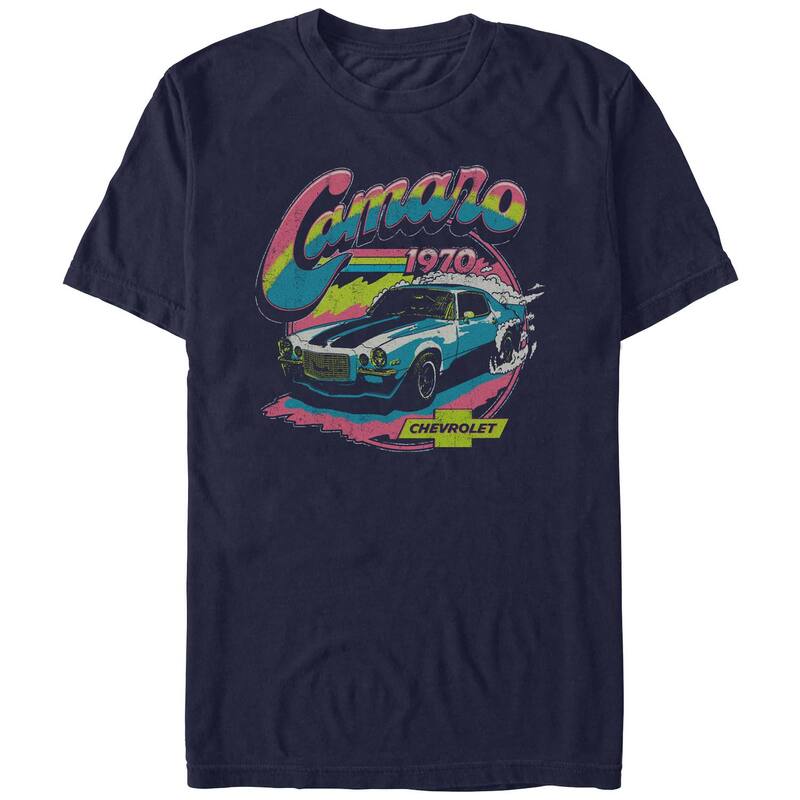 アニメ人となり メンズ トップス ティーシャツ グラフィック Licensed Character Men\u0027s Chevrolet Camaro 1969 Graphic Tee Navy 米国海軍 メンズファッション-トップス-Tシャツ・カットソー