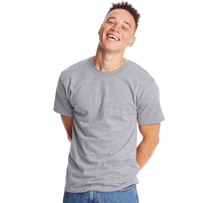 ヘインズ メンズ トップス Tシャツ Men's Hanes Beefy Heavyweightee Light Steel