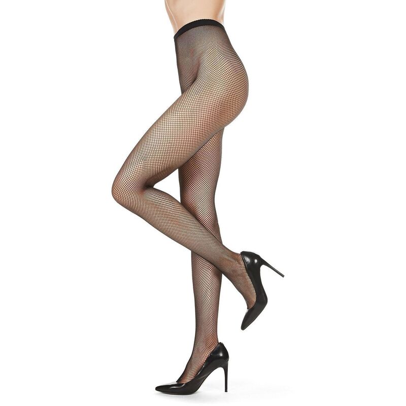 メモイ レディース アンダーお召しもの ソックス ミニ MeMoi Classic Mini Net Fishnetights Black 黒いこと