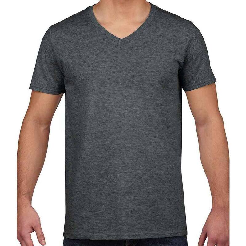 ギルダン メンズ トップス プルオーバー V首っ玉 Gildan Unisex Adult Softstyle Heather V Neck T-Shirt Dark Heather ギョリュウモドキ