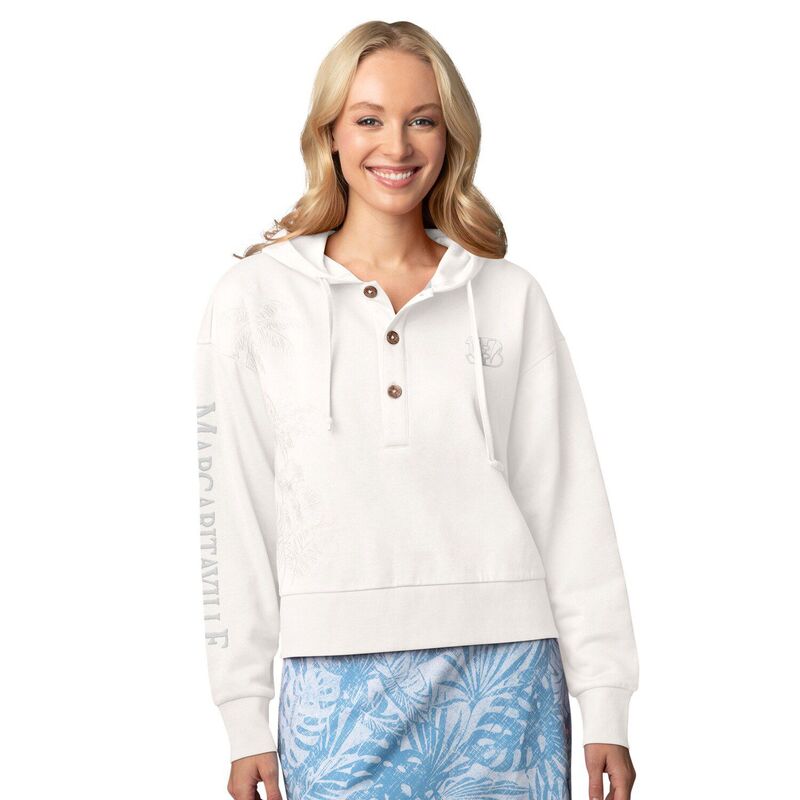 マルガリータビル レディース アウター パーカー・スウェット Women's Margaritaville Cream Cincinnati Bengals Islandream Solid Pullover Hoodie Bng Beige ベージュ