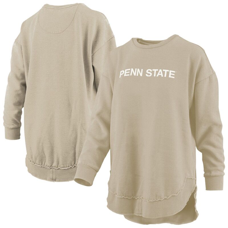 プレスボックス レディース アウター パーカー・スウェット シャツ フリース Women's Pressbox Tan Penn State Nittany Lions Poncho Fleece Pullover Sweatshirt Pst Multi マルチカラー