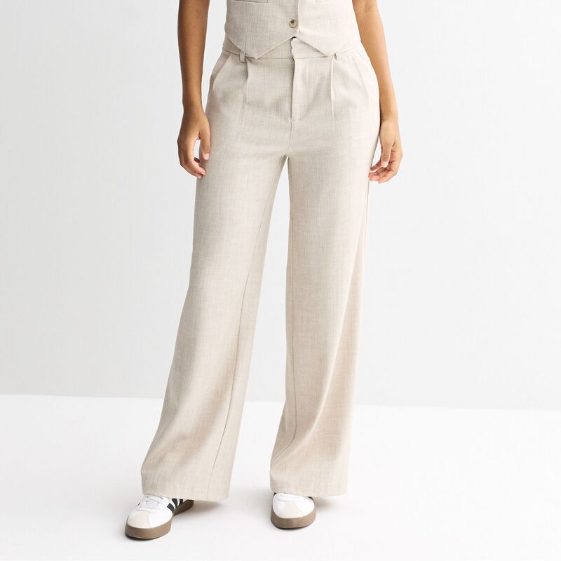 エスオー レディース ボトムス カジュアルパンツ Juniors' SO Wide-Leg Trousers Heather Oatmeal ヘザー｜ReVida 店