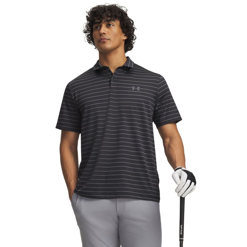 アンダーアーマー レディース トップス プルオーバー スポーツシャツ Under Armour Matchplay Stripe Polo Shirt Black 黒いこと