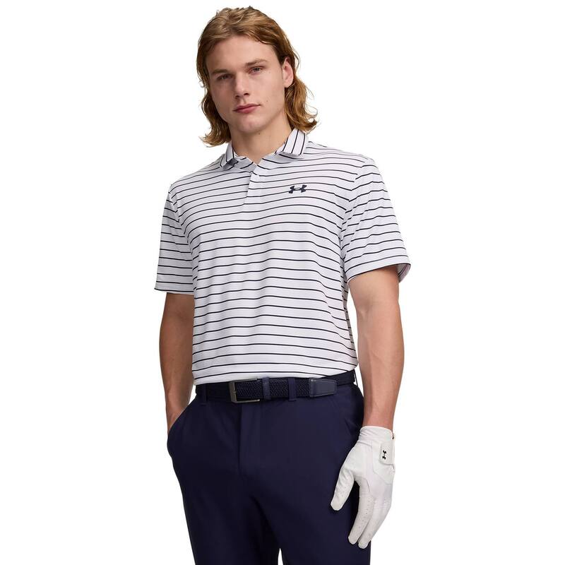 アンダーアーマー レディース トップス Tシャツ ポロシャツ Under Armour Matchplay Stripe Polo Shirt White ホワイト