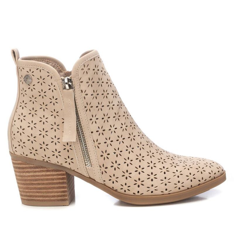 リフレッシュ レディース シューズ ブーツ・レインブーツ Refresh Women's Fashion Booties with Side Zipper 172784 Beige ベージュ
