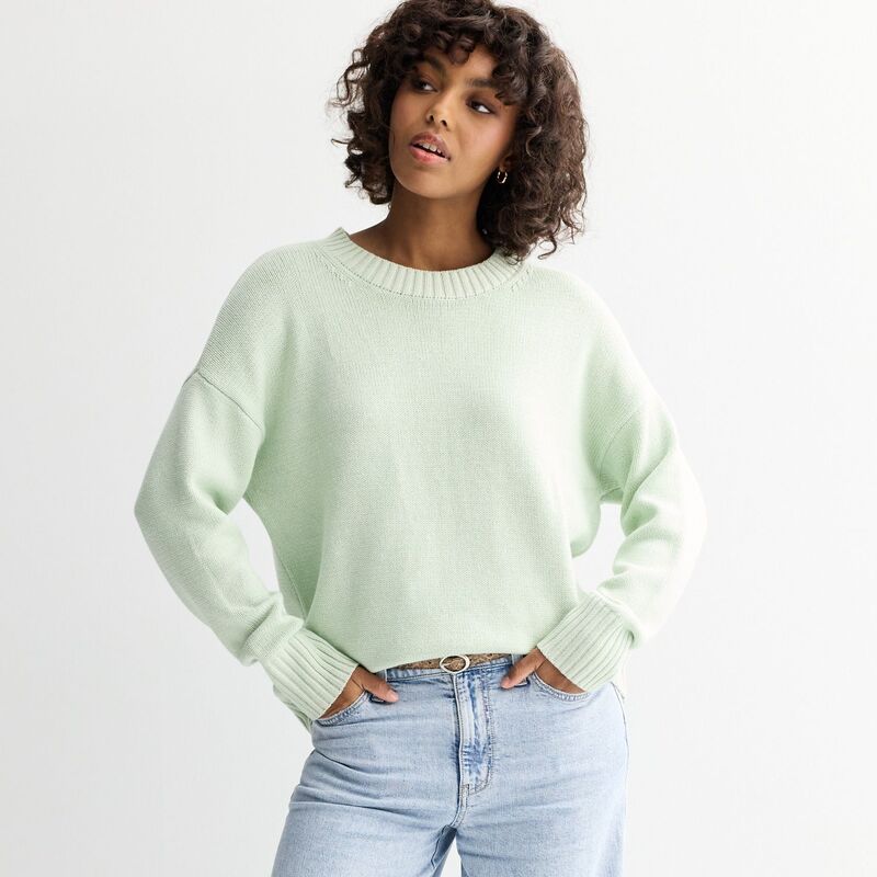 エスオー レディース アウター ニット・セーター Juniors' SO Crew Pullover Sweater Plated Mint ミント