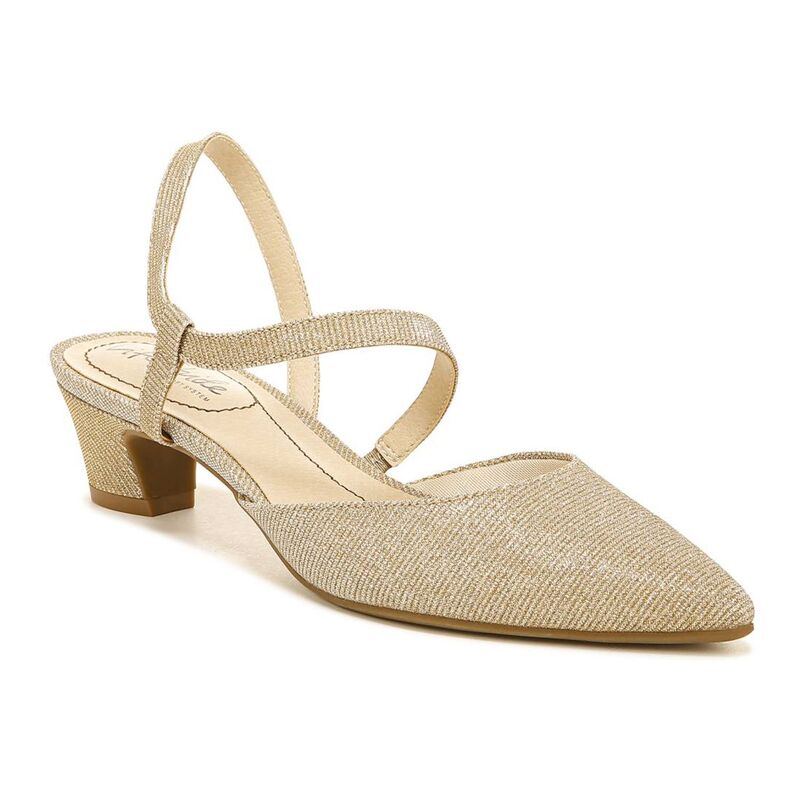 ライフストライド レディース シューズ パンプス ミニ LifeStride Minimalist Women'slingback Pumps Platino｜ReVida 店