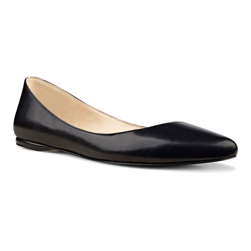 ナインウェスト レディース シューズ サンダル レザー Nine West Speakup Women's Leather Ballet Flats Black ブラック