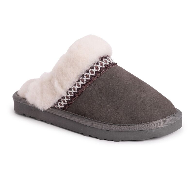 ムクルクス レディース シューズ サンダル スエード MUK LUKSR Dawn Suede Women'scuff Slippers Frost Gray グレー