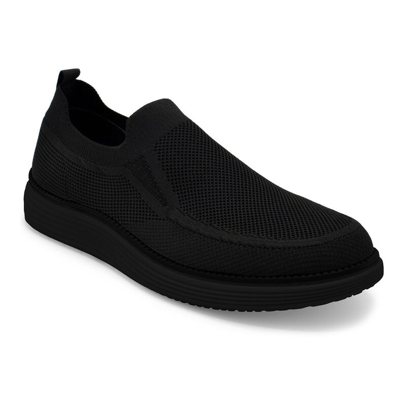 アカデミクス メンズ シューズ スニーカー ニット Akademiks Men's Knit Slip-On Shoes Black ブラック|ReVida 店