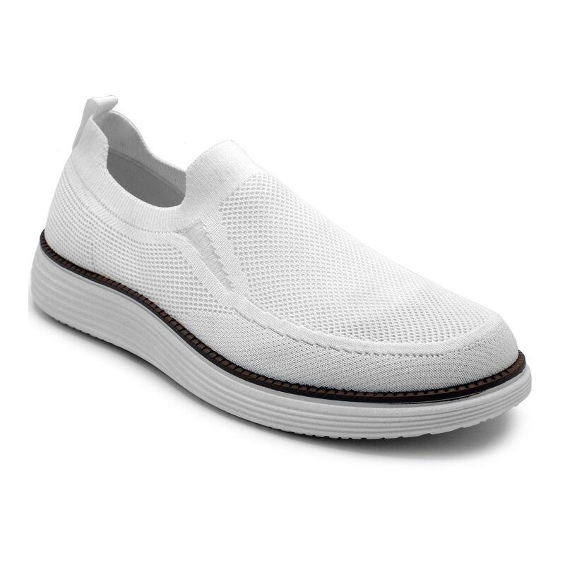 アカデミクス メンズ シューズ スニーカー ニット Akademiks Men's Knit Slip-On Shoes White ホワイト｜ReVida 店 12,525円