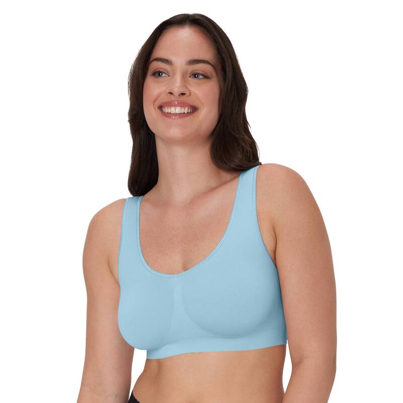 バリ レディース アンダー御召しもの ブラ Bali One Smooth U Seamless Bralette DFBRAL Cornflower Teal ティール