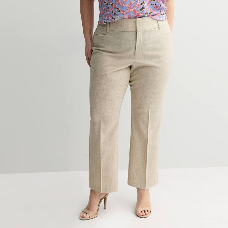 ナインウェスト レディース ボトムス カジュアルパンツ ブーツカット プラスサイズ ブーツ Plusize Nine West Magic Fit Bootcut Pants Australian Wood|ReVida 店